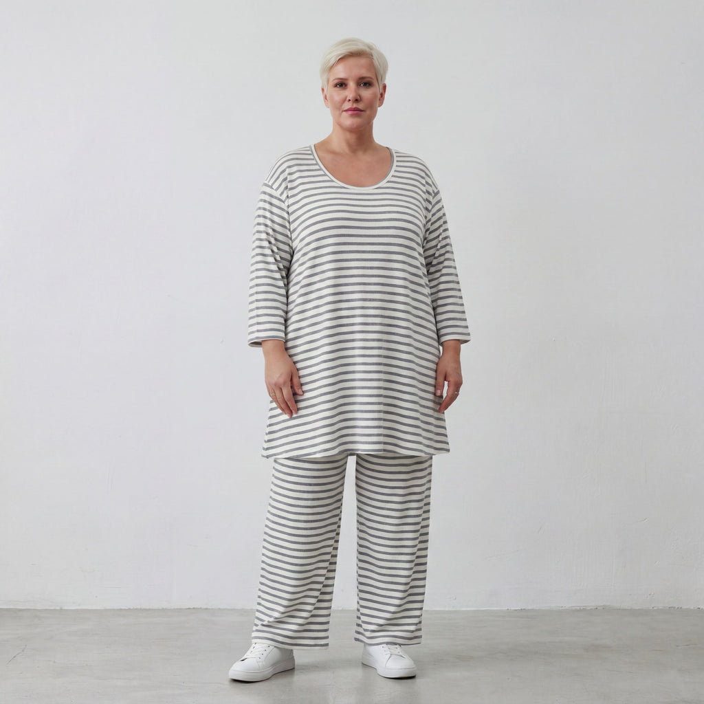 AKH Fashion Shirt 1892 SailorBabe, Weiß-Grau