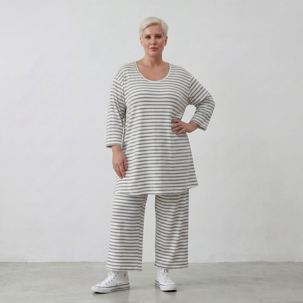 AKH Fashion Shirt 1892 SailorBabe, Weiß-Grau