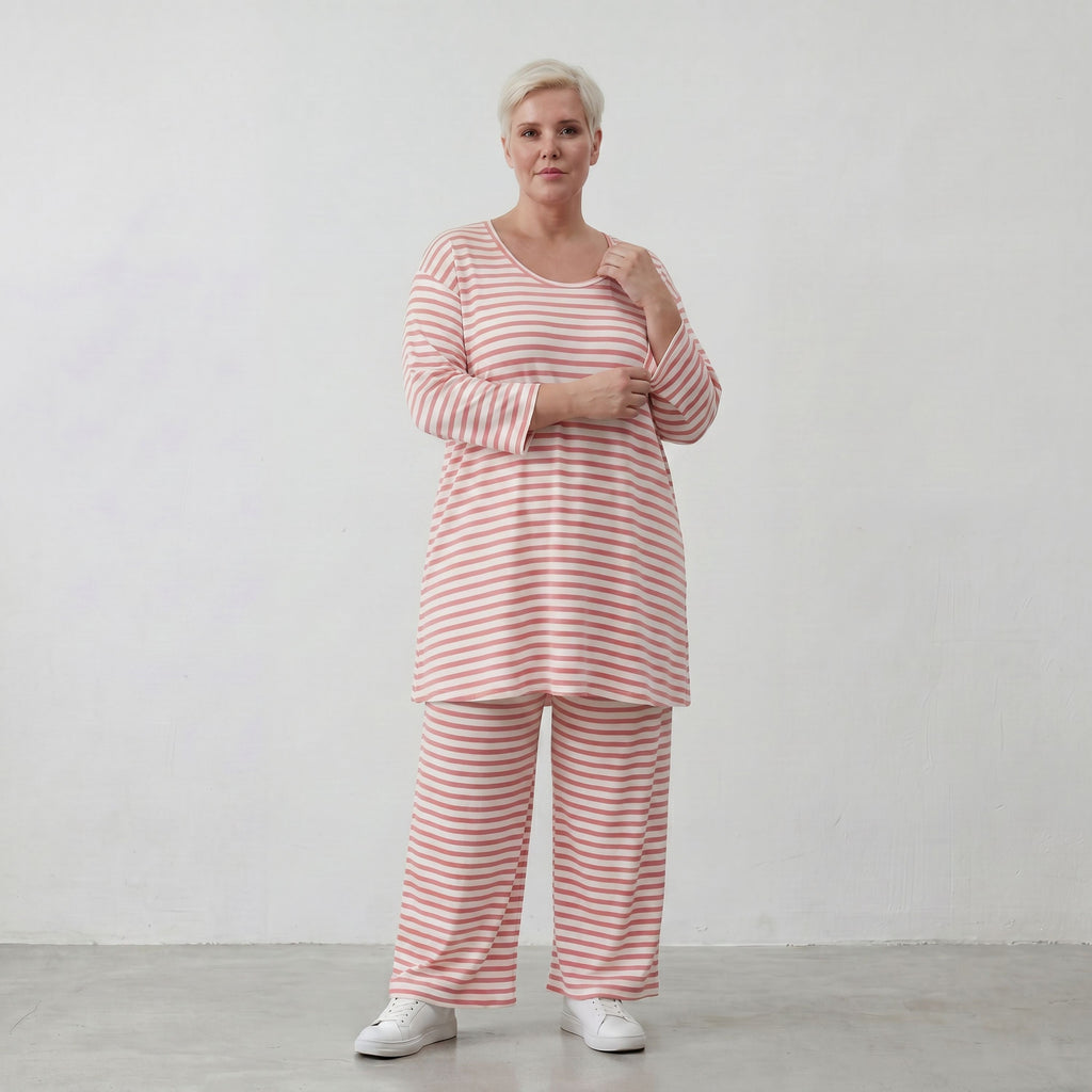 AKH Fashion Shirt 1892 SailorBabe, Weiß-Lachs