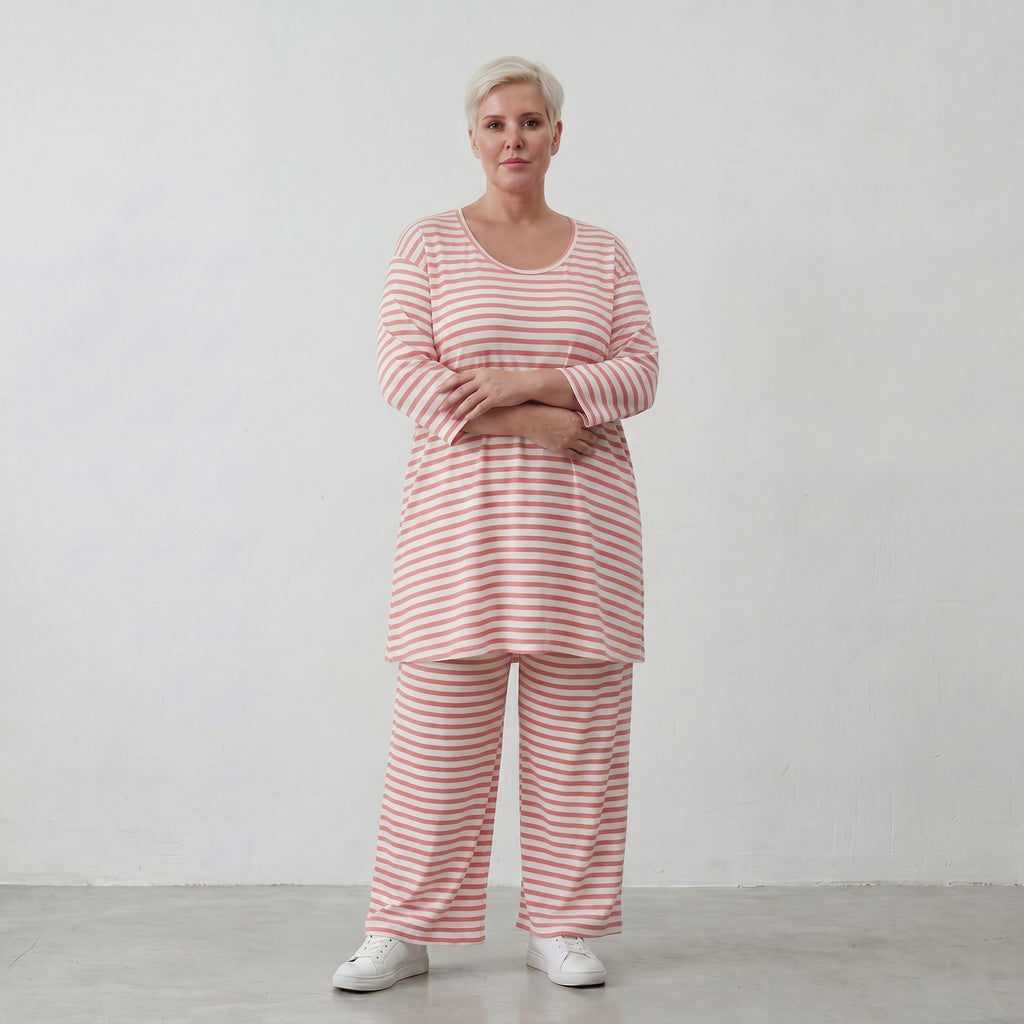 AKH Fashion Shirt 1892 SailorBabe, Weiß-Lachs