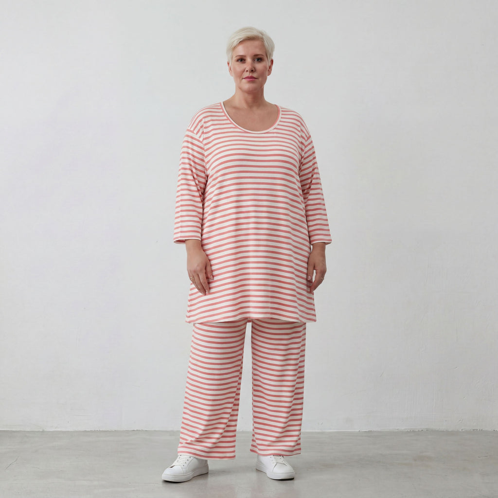 AKH Fashion Shirt 1892 SailorBabe, Weiß-Lachs