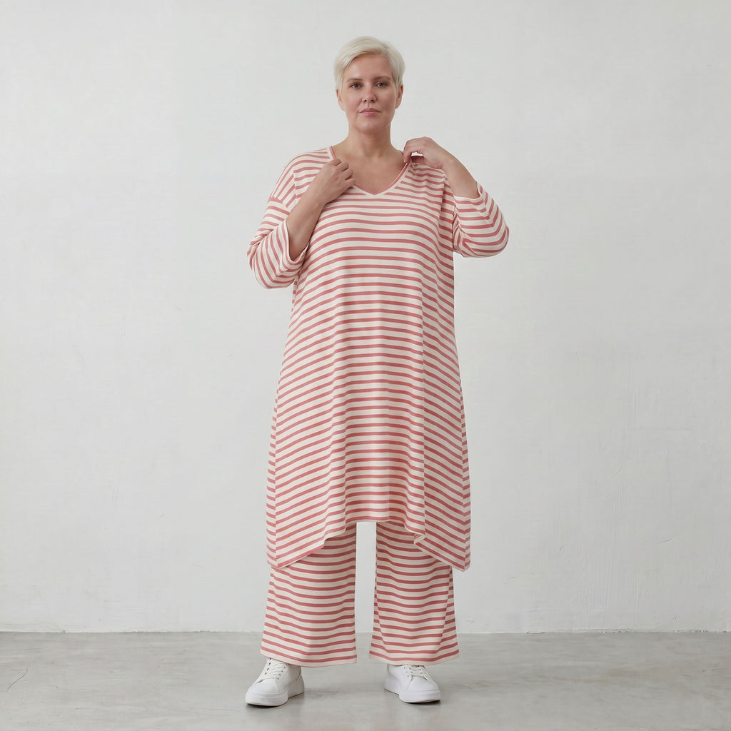 AKH Fashion Shirt 2030 SailorBabe, Weiß-Lachs