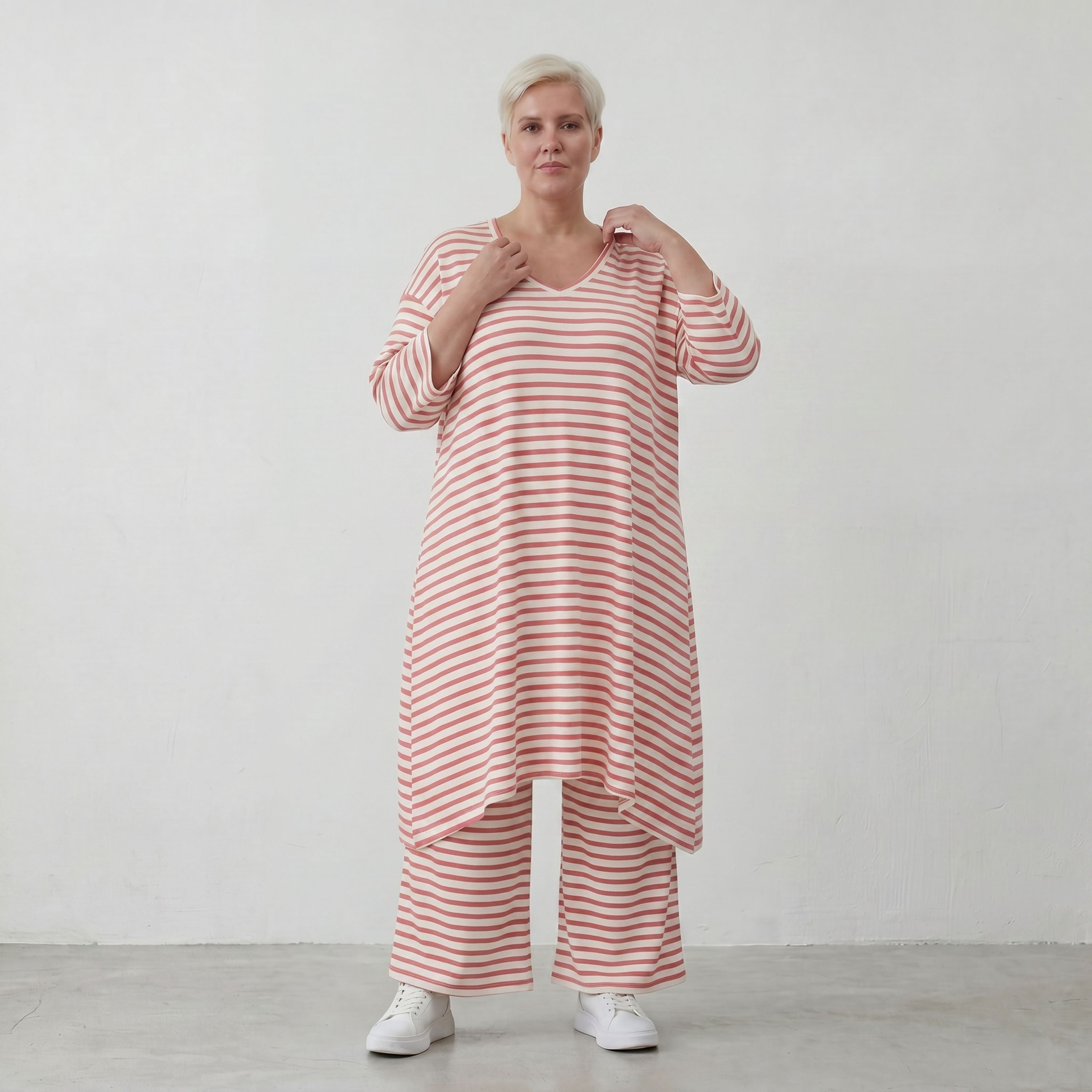 AKH Fashion Shirt 2030 SailorBabe, Weiß-Lachs