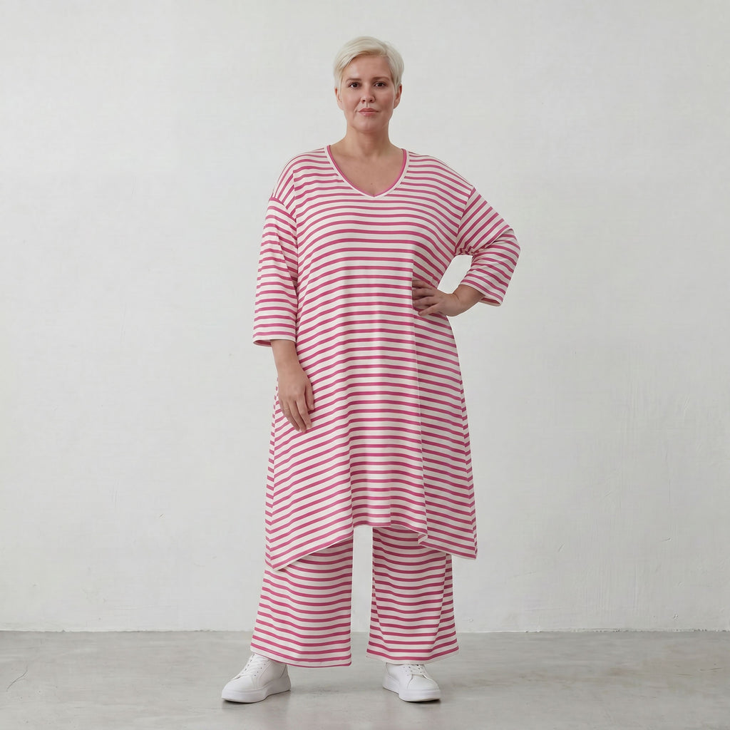 AKH Fashion Hose 225 SailorBabe, Weiß-Fuchsia