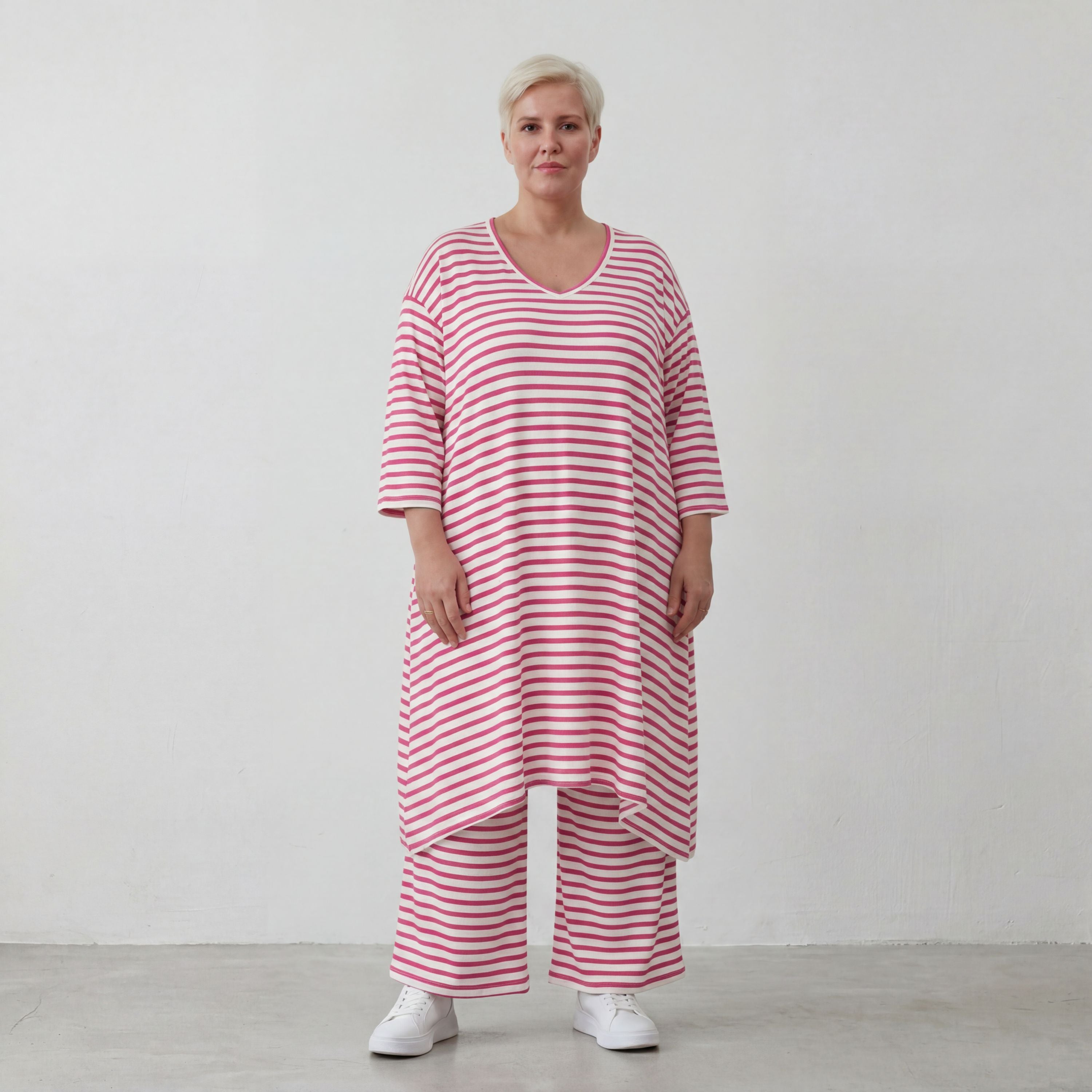 AKH Fashion Hose 225 SailorBabe, Weiß-Fuchsia