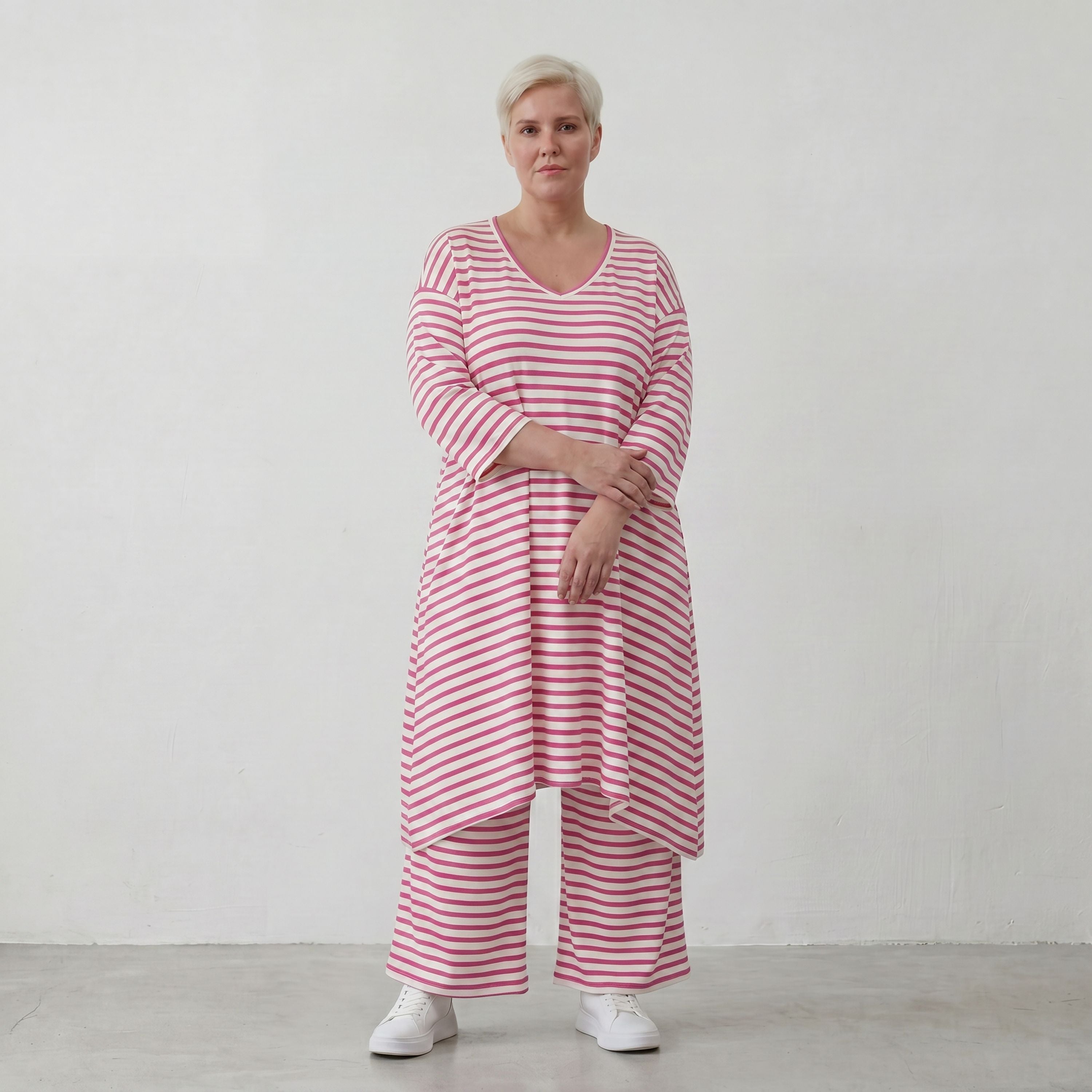 AKH Fashion Hose 225 SailorBabe, Weiß-Fuchsia