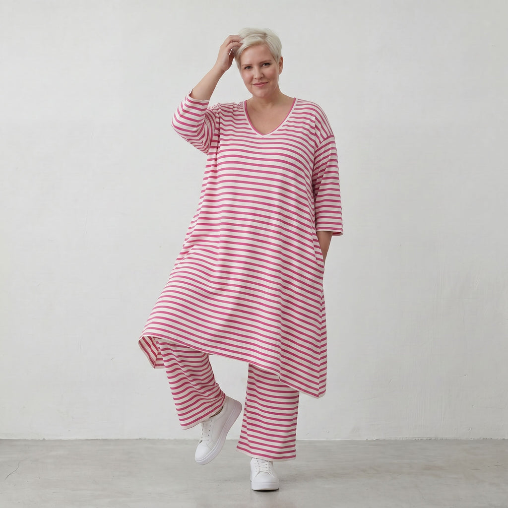 AKH Fashion Hose 225 SailorBabe, Weiß-Fuchsia