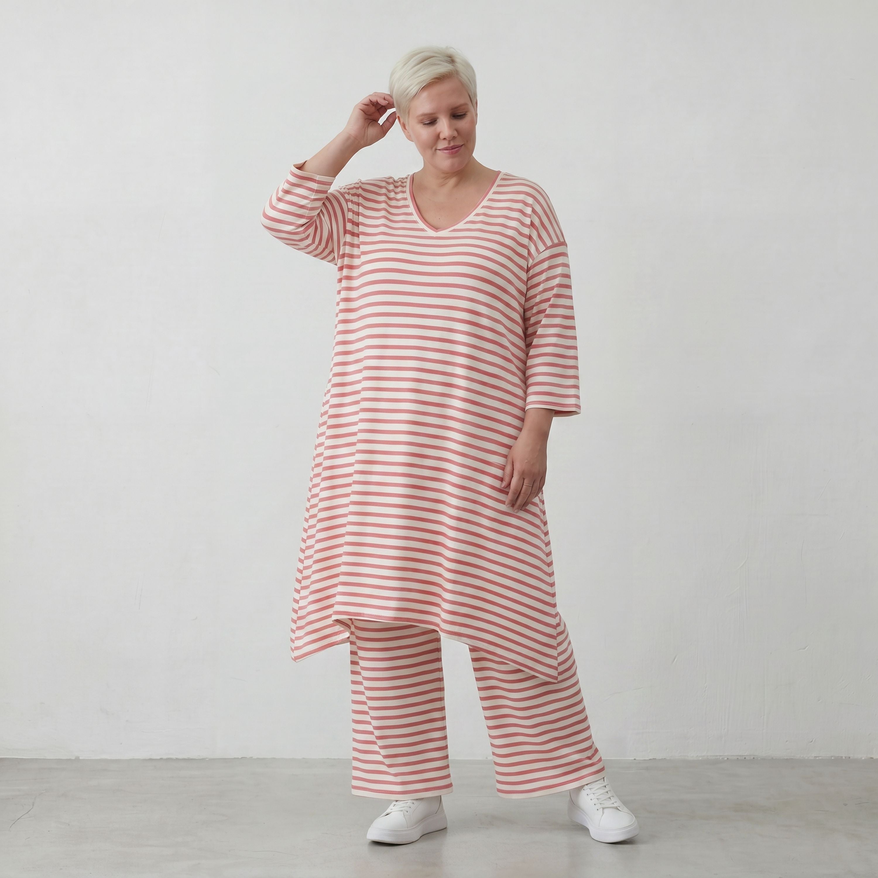 AKH Fashion Hose 225 SailorBabe, Weiß-Lachs