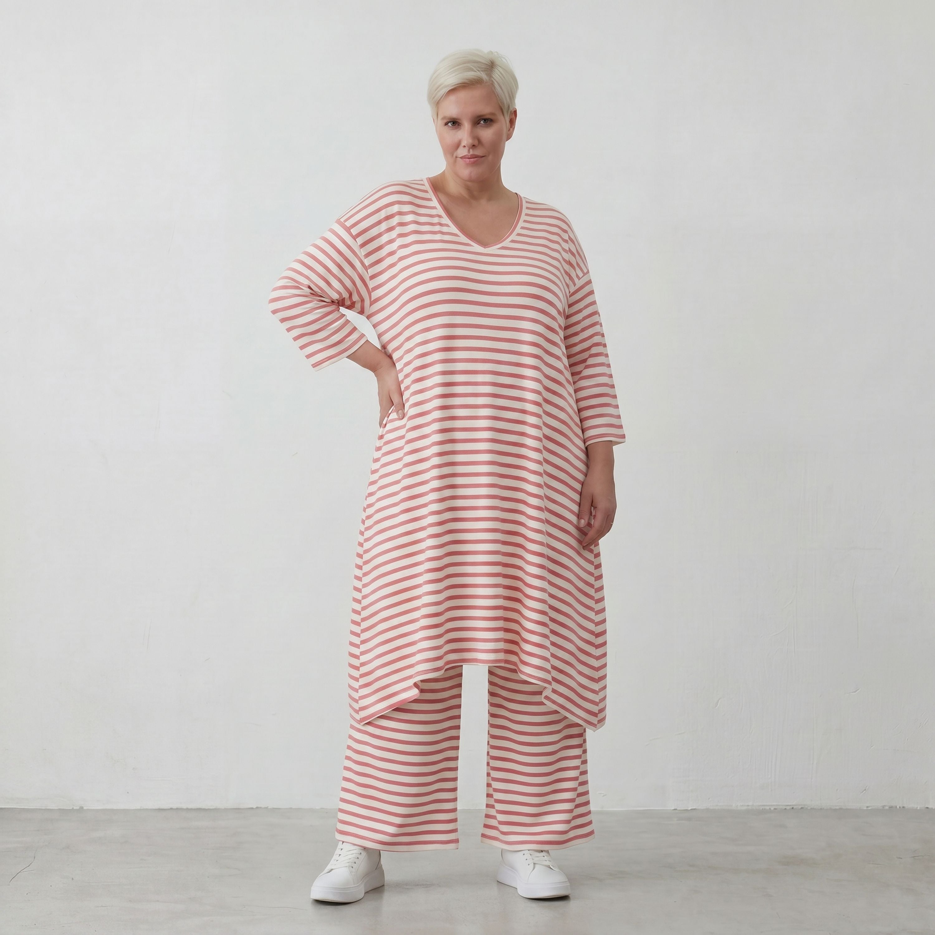 AKH Fashion Hose 225 SailorBabe, Weiß-Lachs