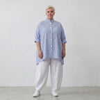 AKH Fashion Bluse 7116 Rebound, Blau-Weiß