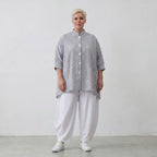 AKH Fashion Bluse 7116 Rebound, Grau-Weiß