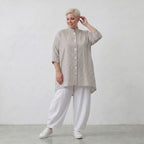 AKH Fashion Bluse 7116 Rebound, Sand-Weiß
