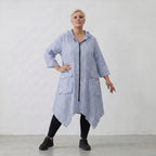 AKH Fashion Jacke 7227 Rebound, Blau-Weiß