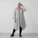 AKH Fashion Jacke 7227 Rebound, Grau-Weiß