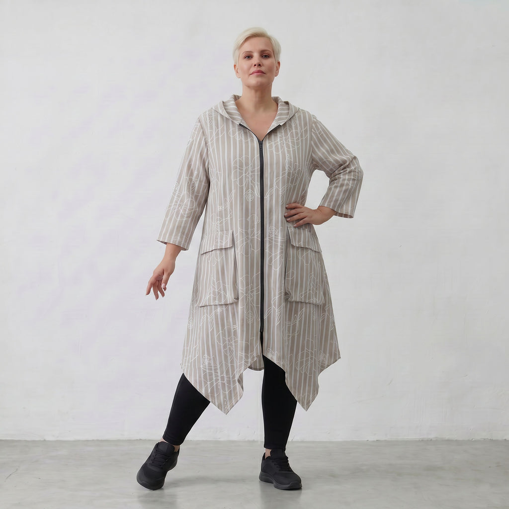 AKH Fashion Jacke 7227 Rebound, Sand-Weiß