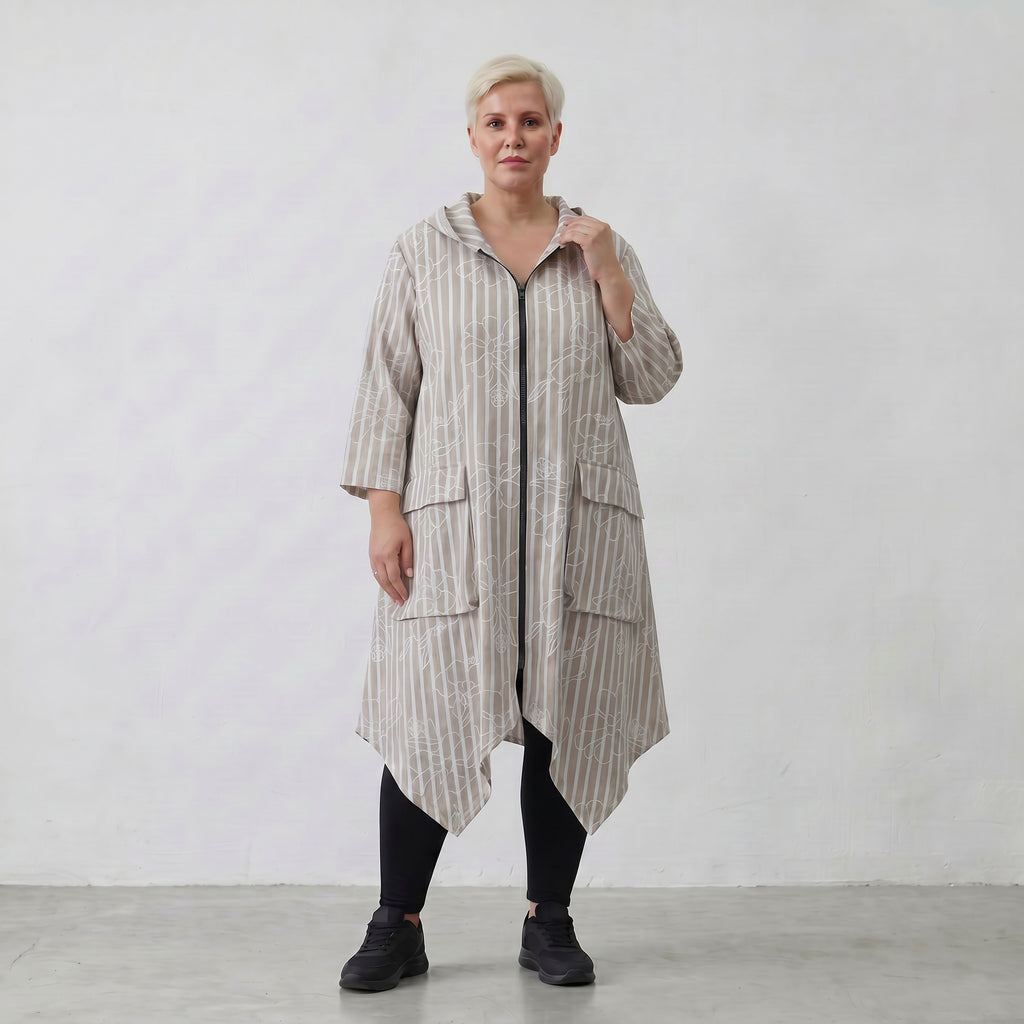 AKH Fashion Jacke 7227 Rebound, Sand-Weiß