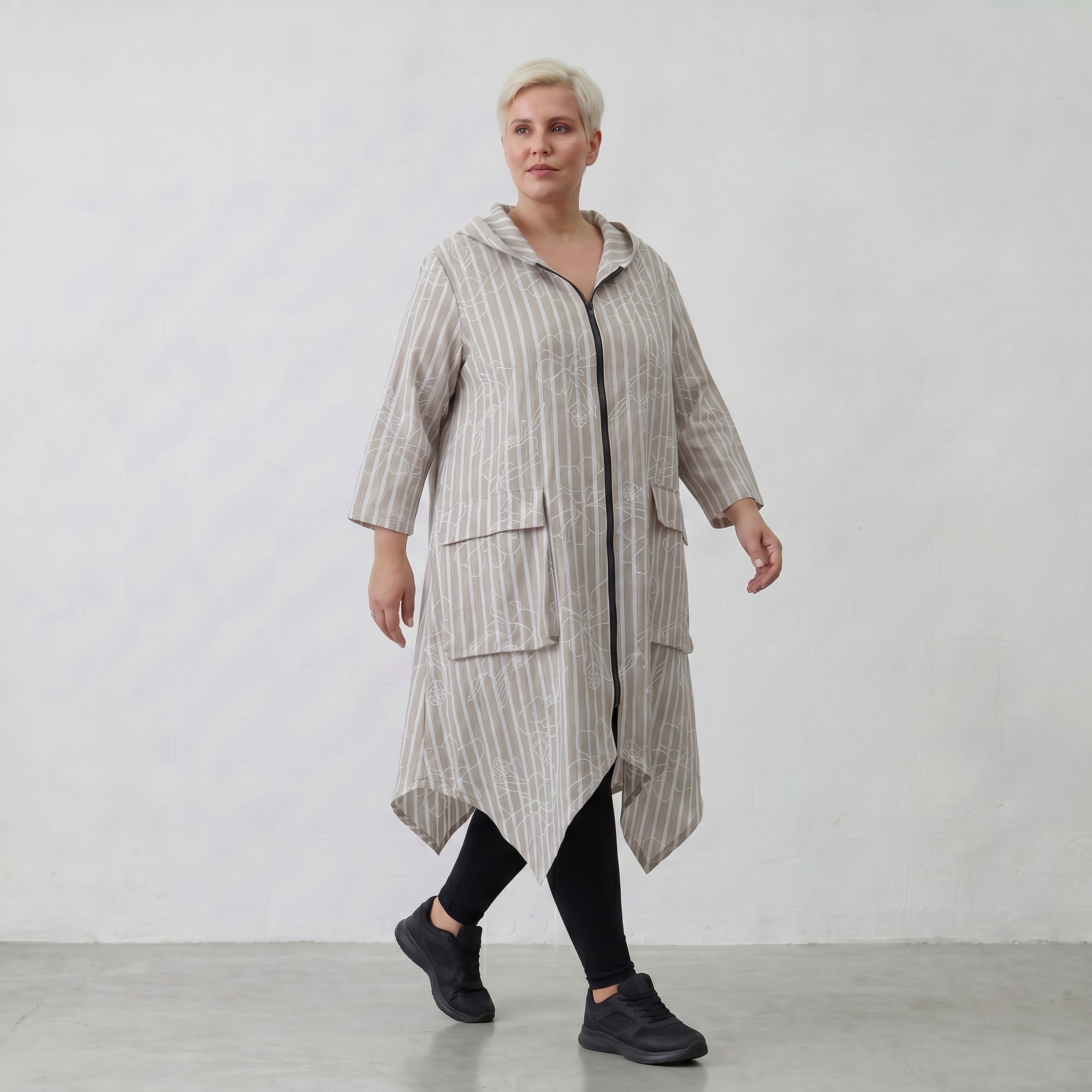 AKH Fashion Jacke 7227 Rebound, Sand-Weiß