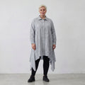 AKH Fashion Bluse 7238 Rebound, Grau-Weiß