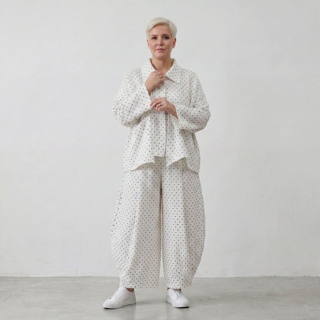 Leichte Jacquard-Jacke mit Hemdkragen im Karo-Dessin