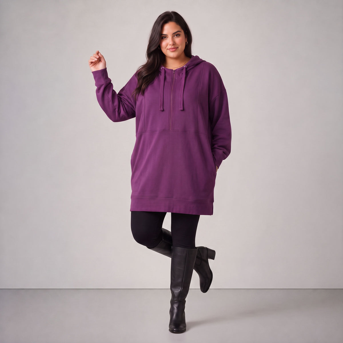 Rafay · Hoody · SolidHaniya · 2601R · SolidPurple