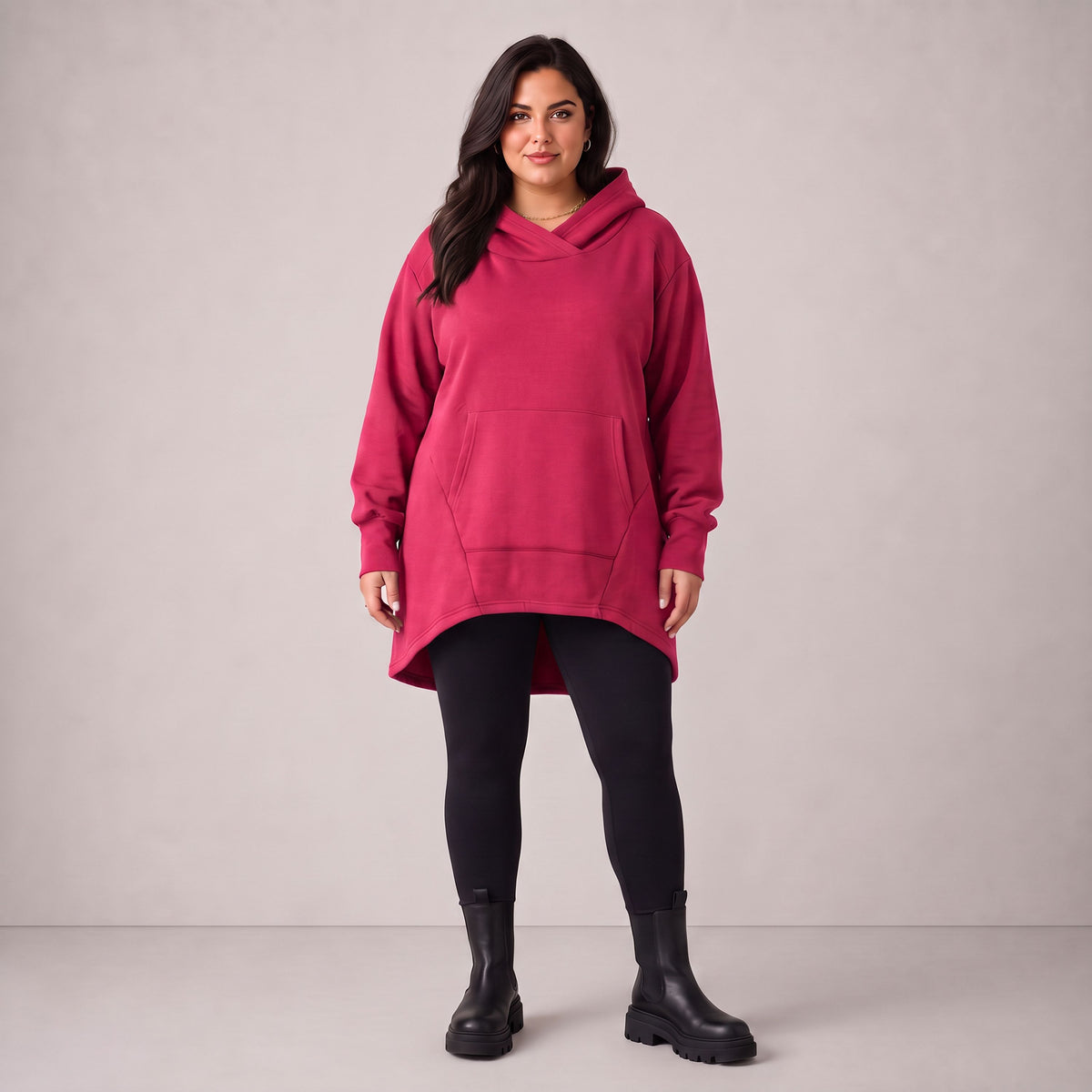 Rafay · Hoody · SolidHaniya · 2604R · SolidPink