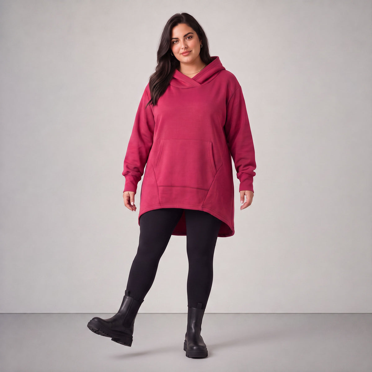 Rafay · Sweat à capuche · SolidHaniya · 2604R · SolidPink