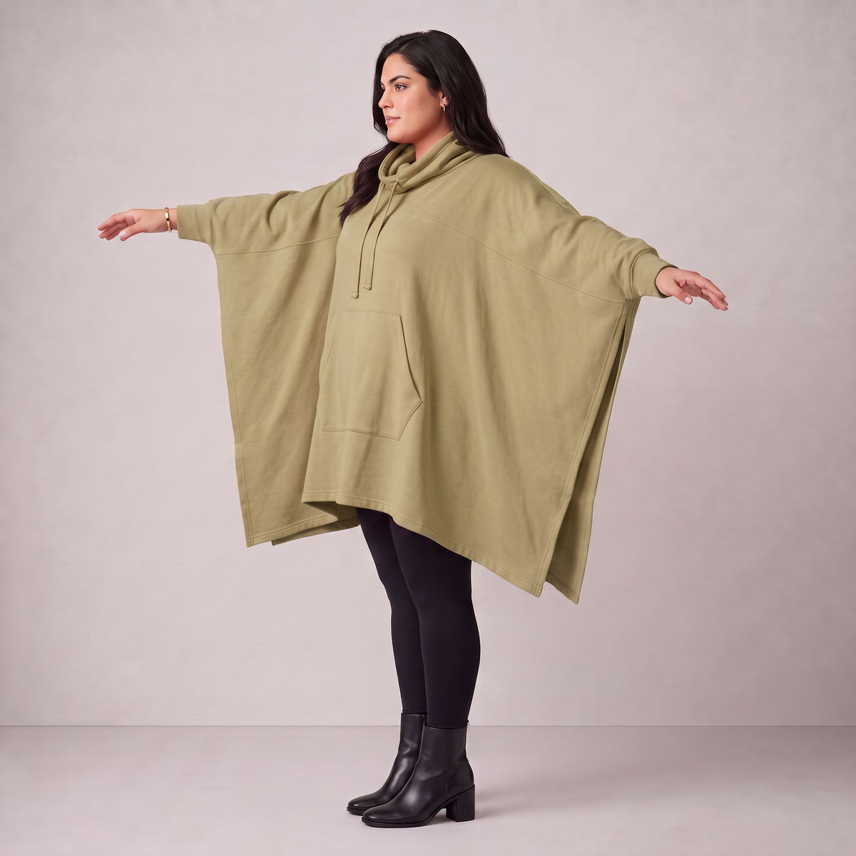 Rafay · Poncho · SolidHaniya · 2605R · SolidBeige