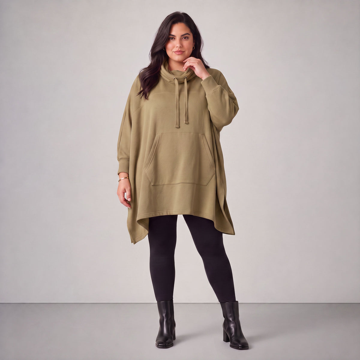 Rafay · Poncho · SolidHaniya · 2605R · SolidBeige