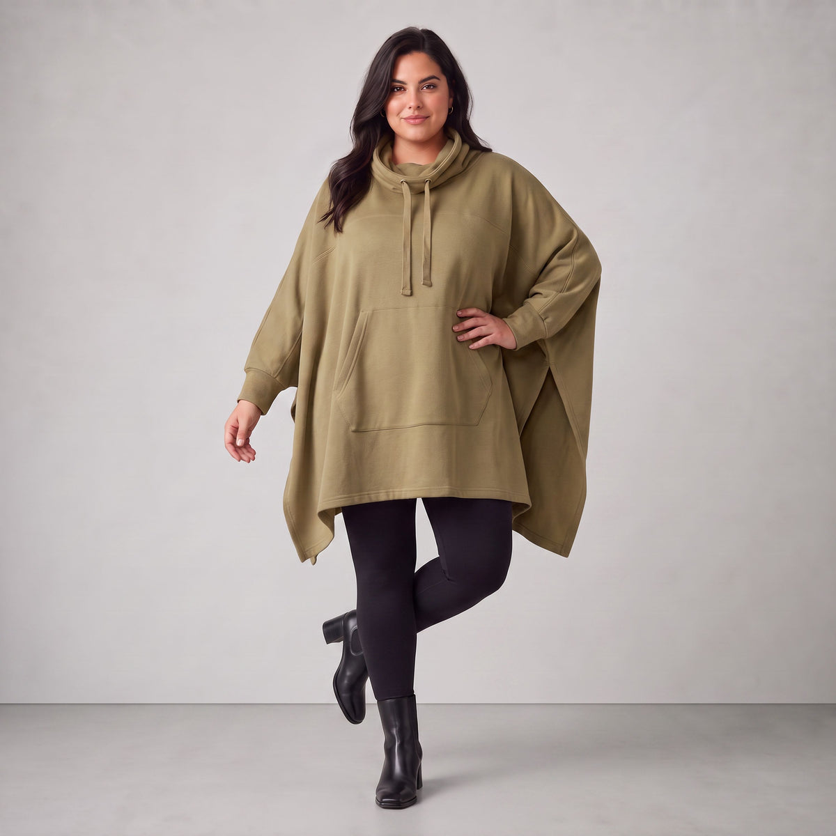 Rafay · Poncho · SolidHaniya · 2605R · SolidBeige