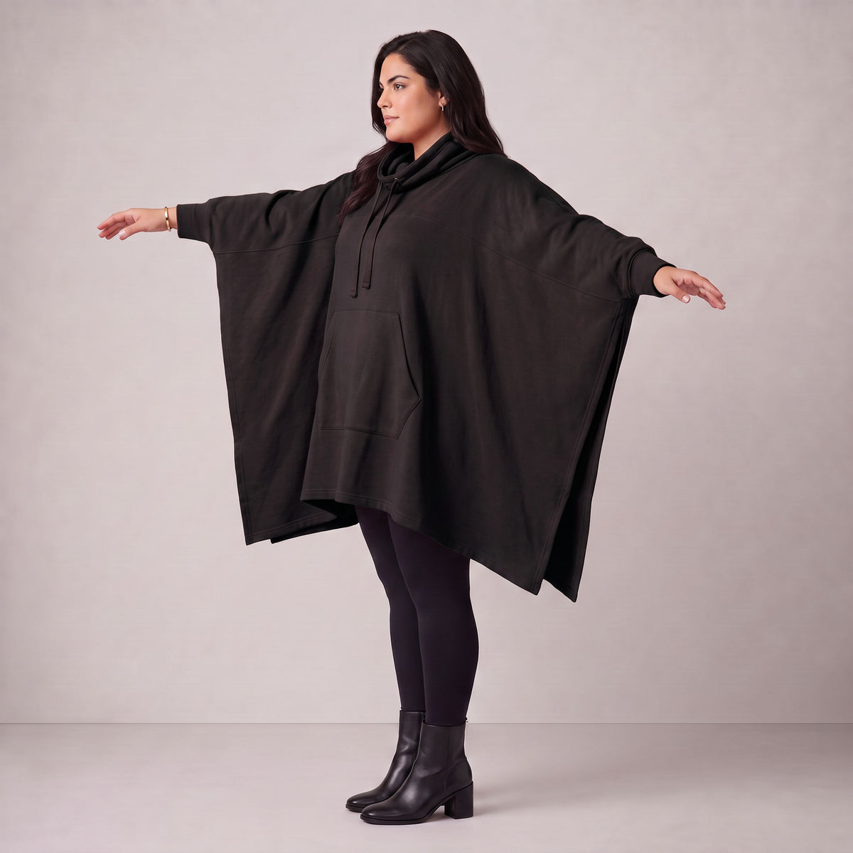 Rafay · Poncho · SolidHaniya · 2605R · SolidBlack
