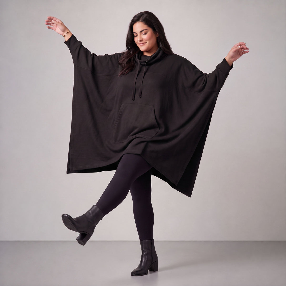 Rafay · Poncho · SolidHaniya · 2605R · SolidBlack