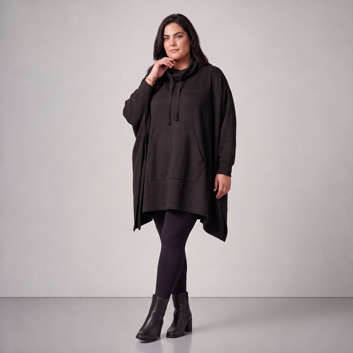 Rafay · Poncho · SolidHaniya · 2605R · SolidBlack