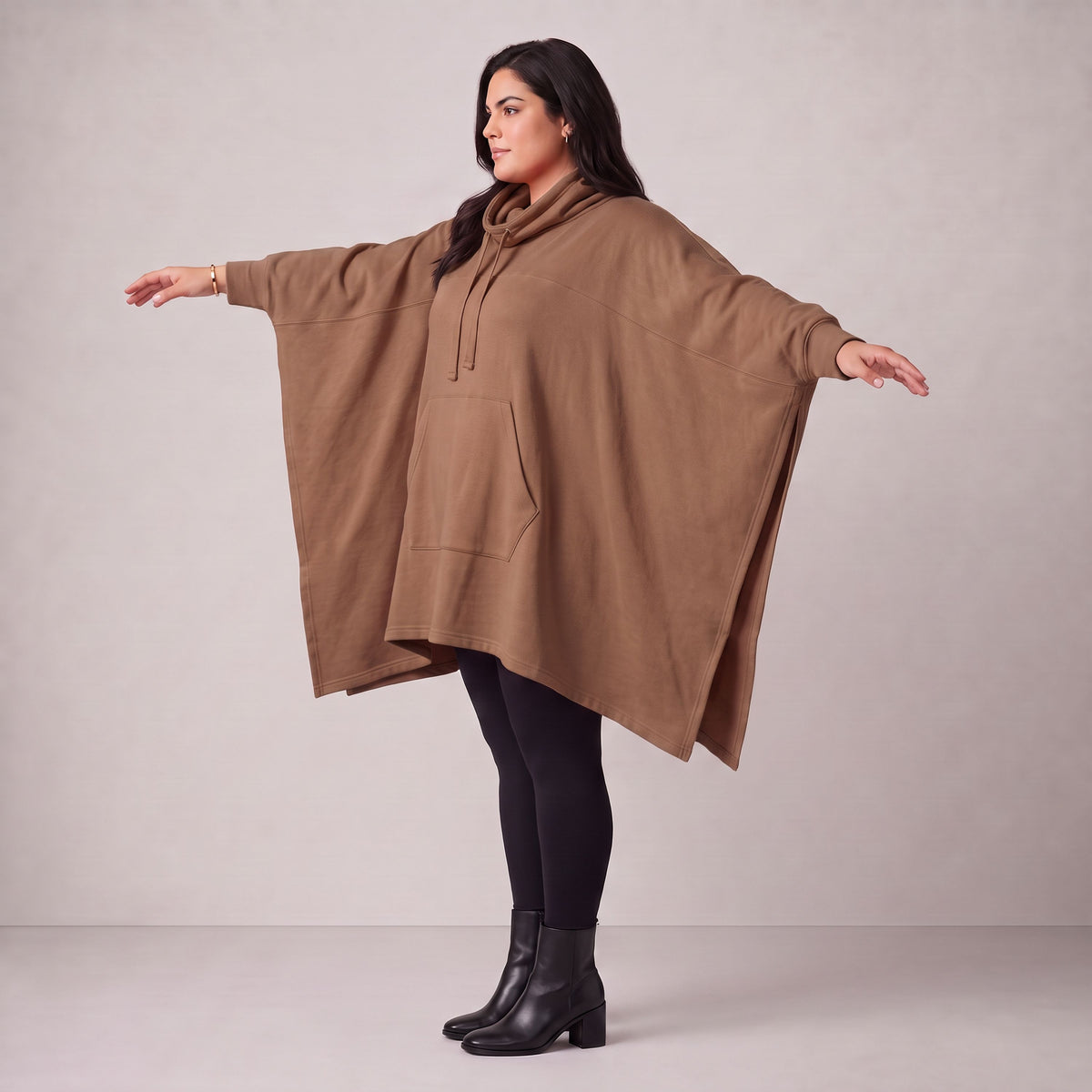 Rafay · Poncho · SolidHaniya · 2605R · SolidBrown