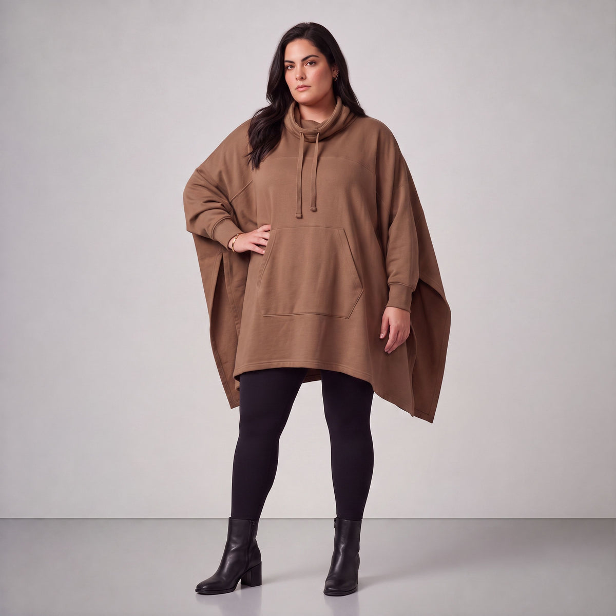 Rafay · Poncho · SolidHaniya · 2605R · SolidBrown
