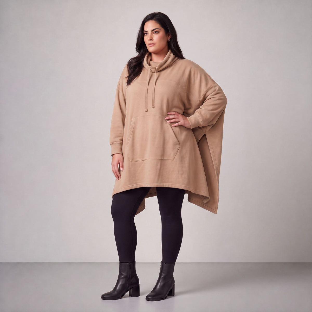 Rafay · Poncho · SolidHaniya · 2605R · SolidCream