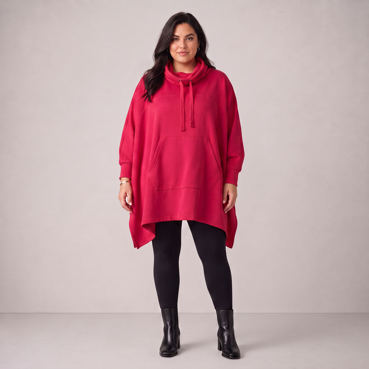 Rafay · Poncho · SolidHaniya · 2605R · SolidPink