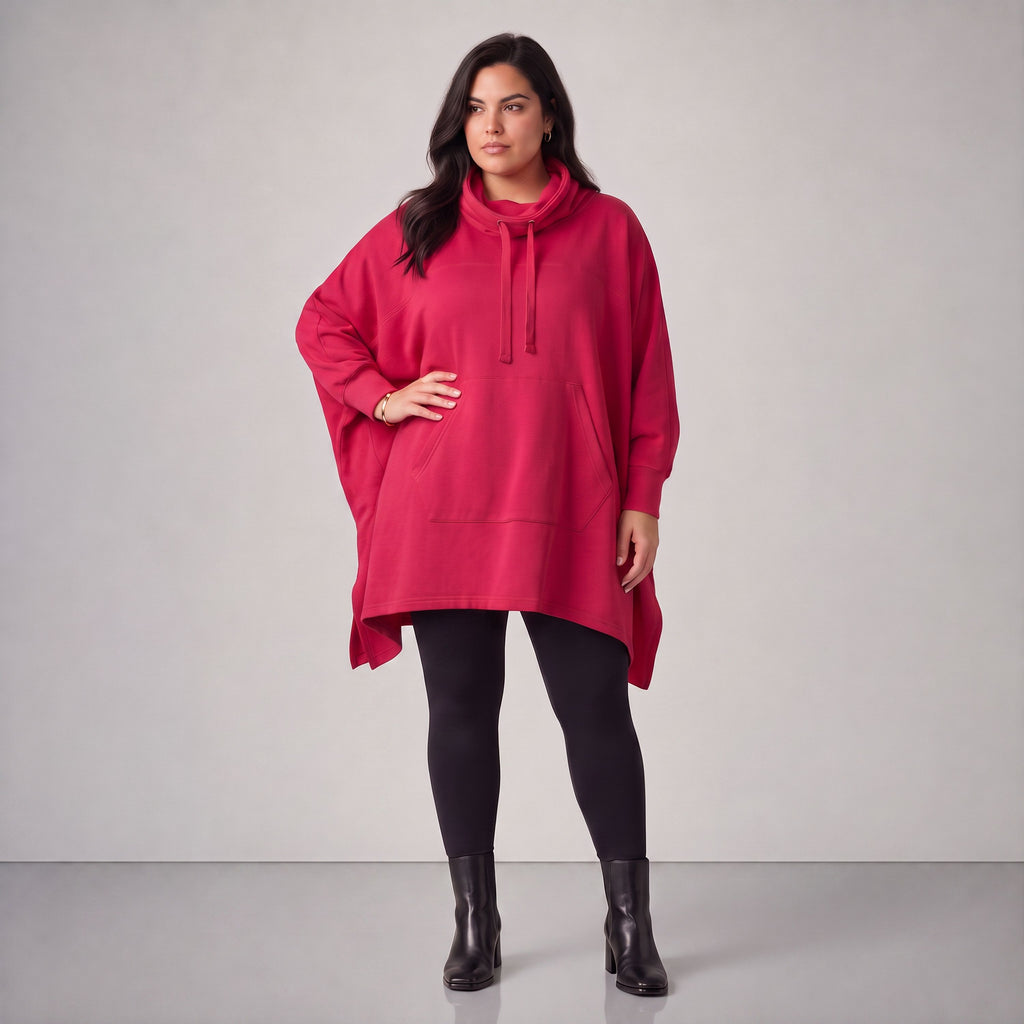 Rafay · Poncho · SolidHaniya · 2605R · SolidPink