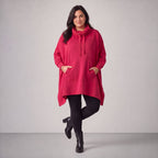 Rafay · Poncho · SolidHaniya · 2605R · SolidPink