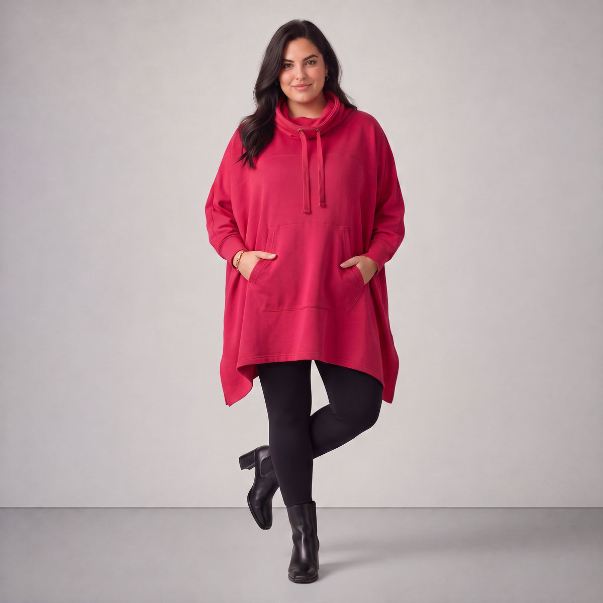 Rafay · Poncho · SolidHaniya · 2605R · SolidPink