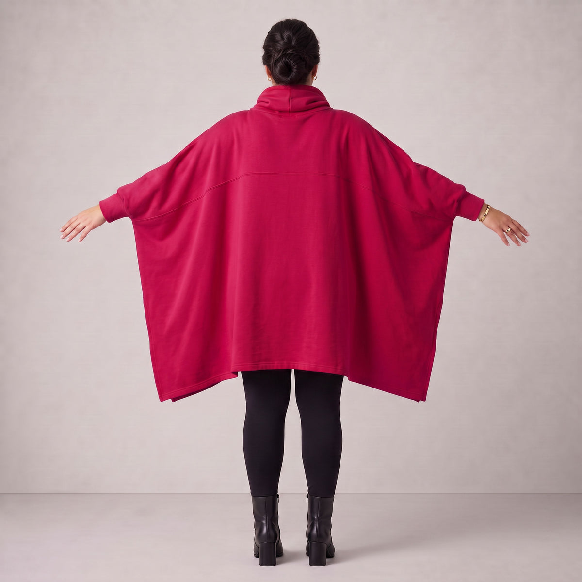 Rafay · Poncho · SolidHaniya · 2605R · SolidPink