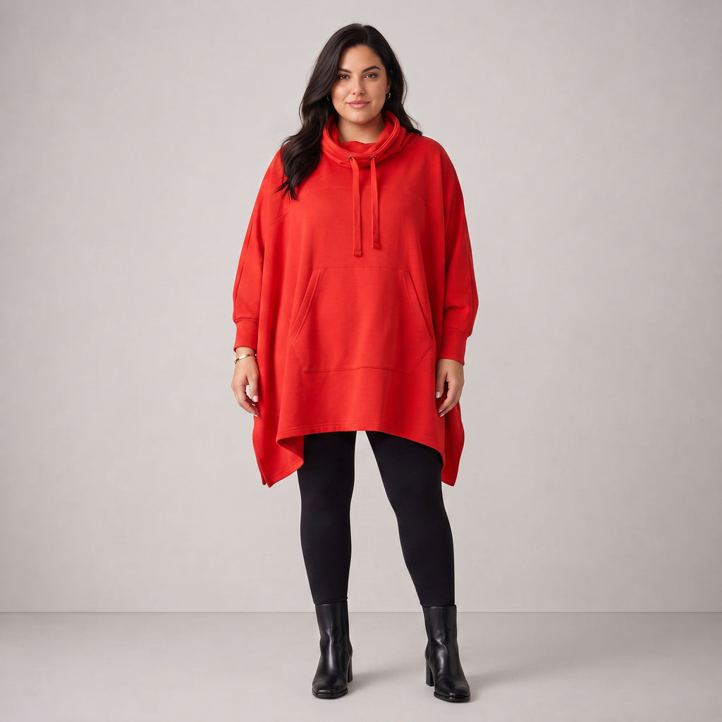 Rafay · Poncho · SolidHaniya · 2605R · SolidRed