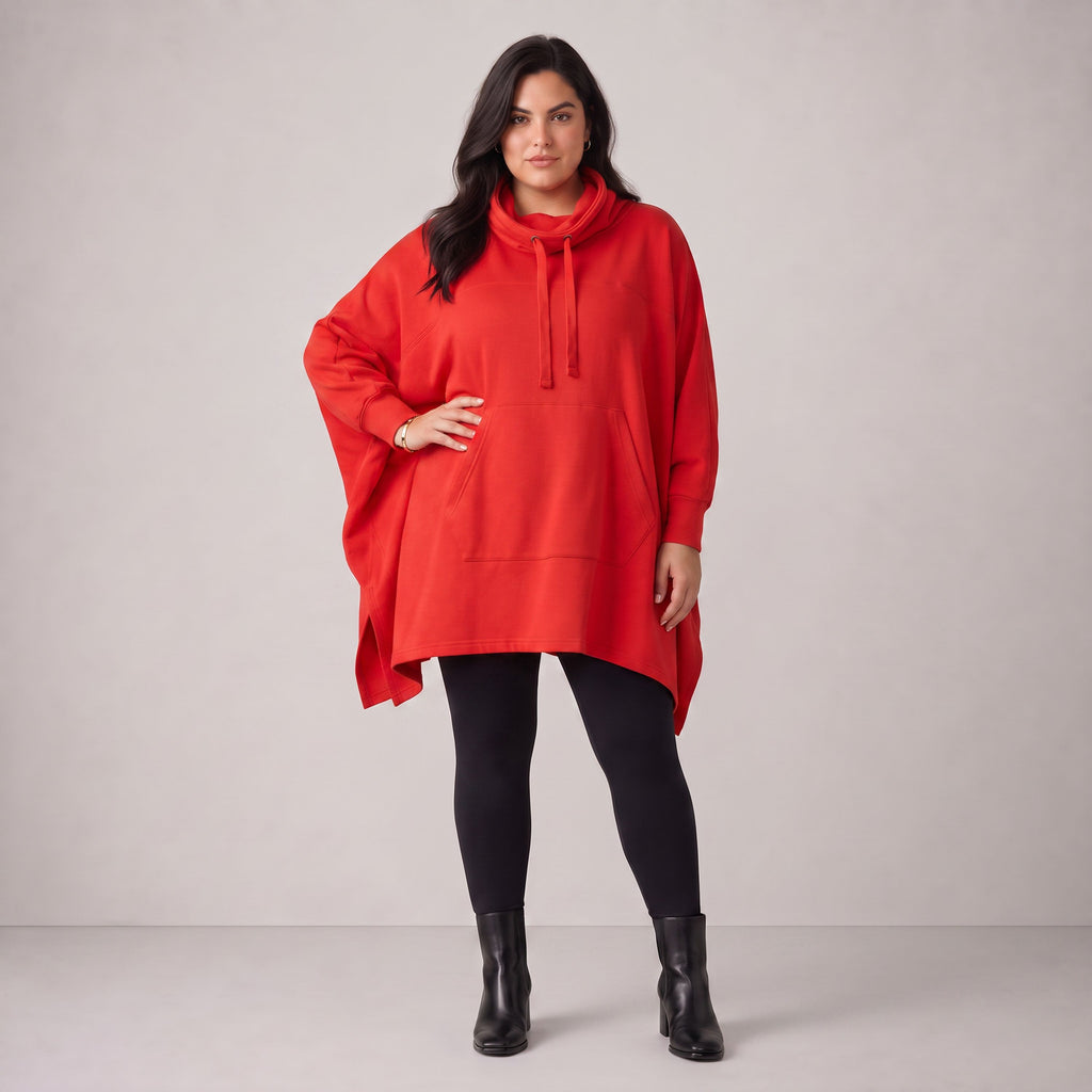 Rafay · Poncho · SolidHaniya · 2605R · SolidRed