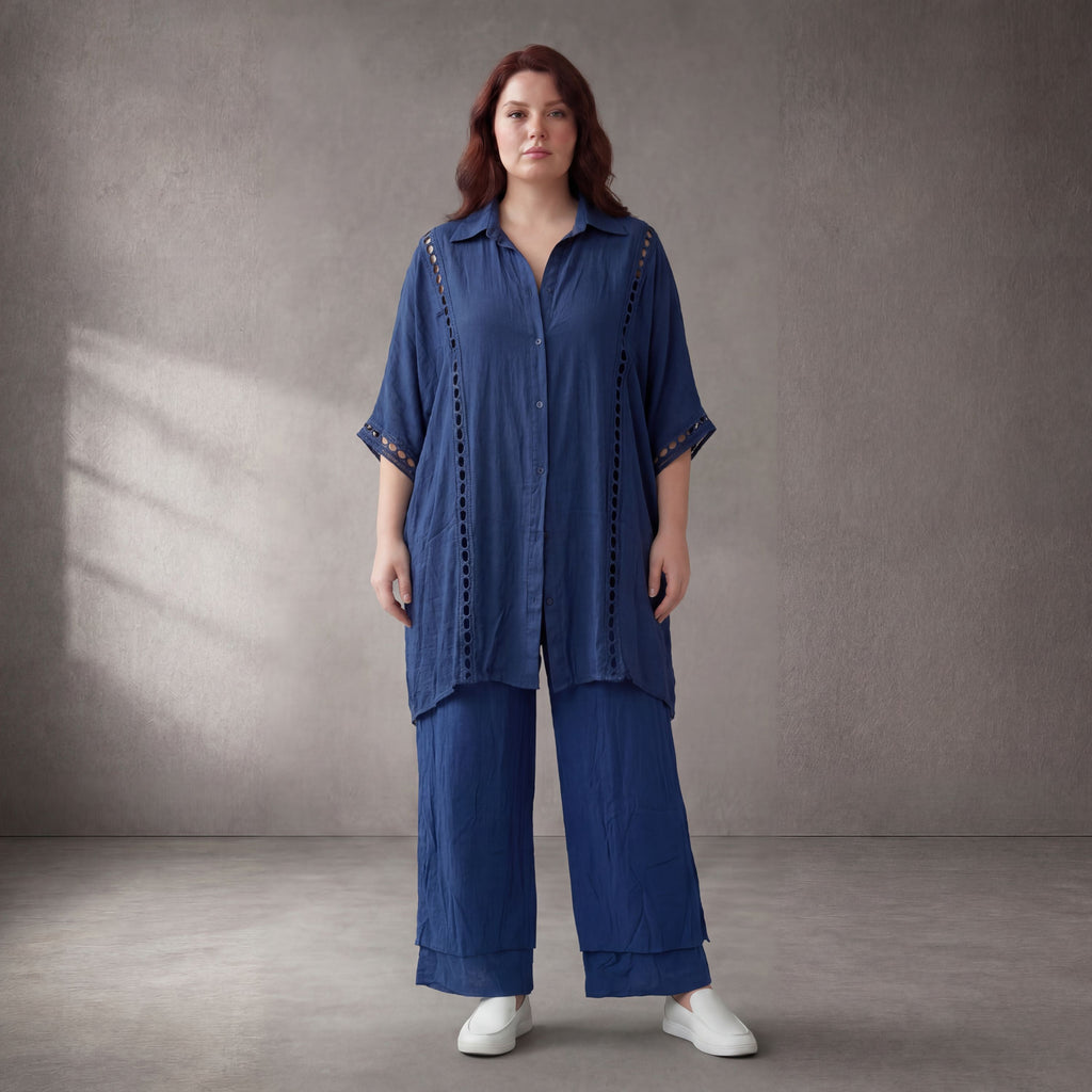Funky Diva · Bluse · F939 · Dunkelblau