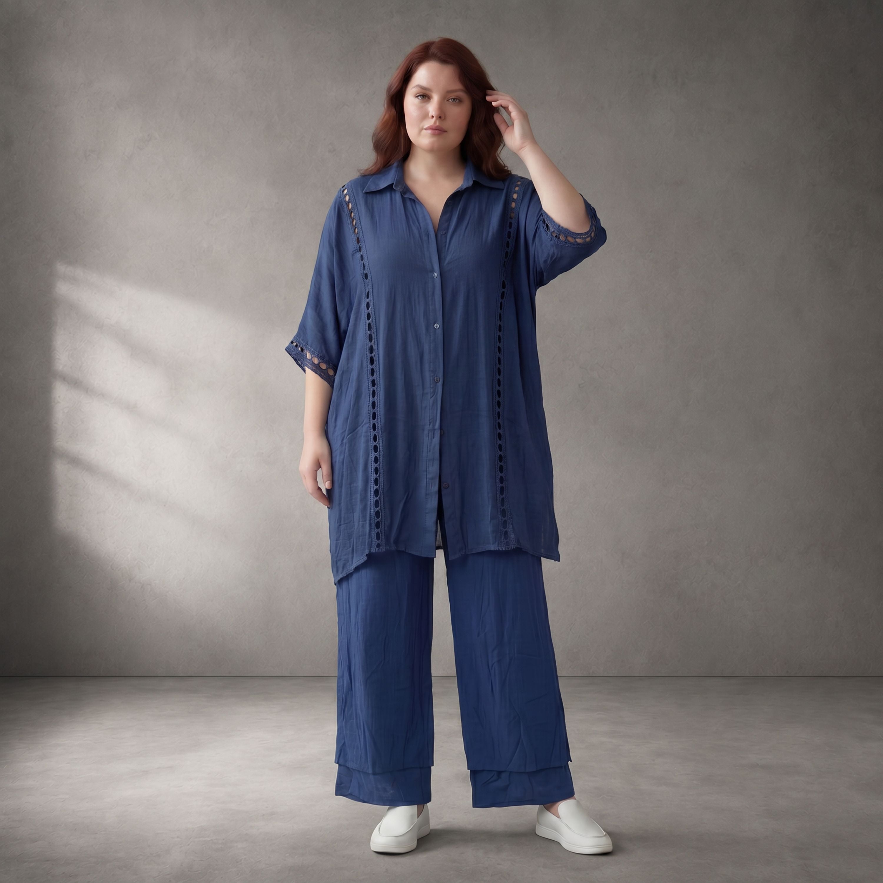 Funky Diva · Bluse · F939 · Dunkelblau
