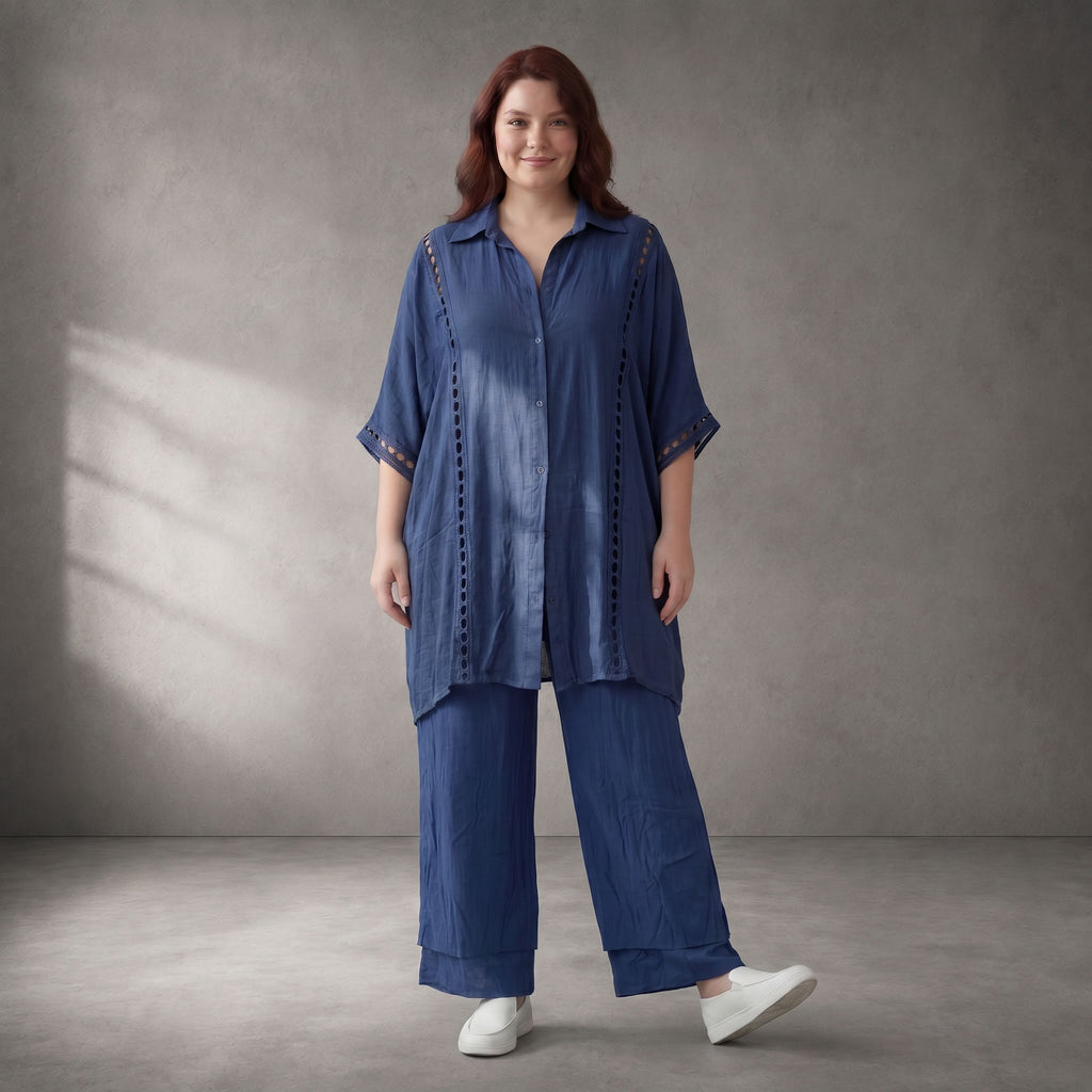 Funky Diva · Bluse · F939 · Dunkelblau