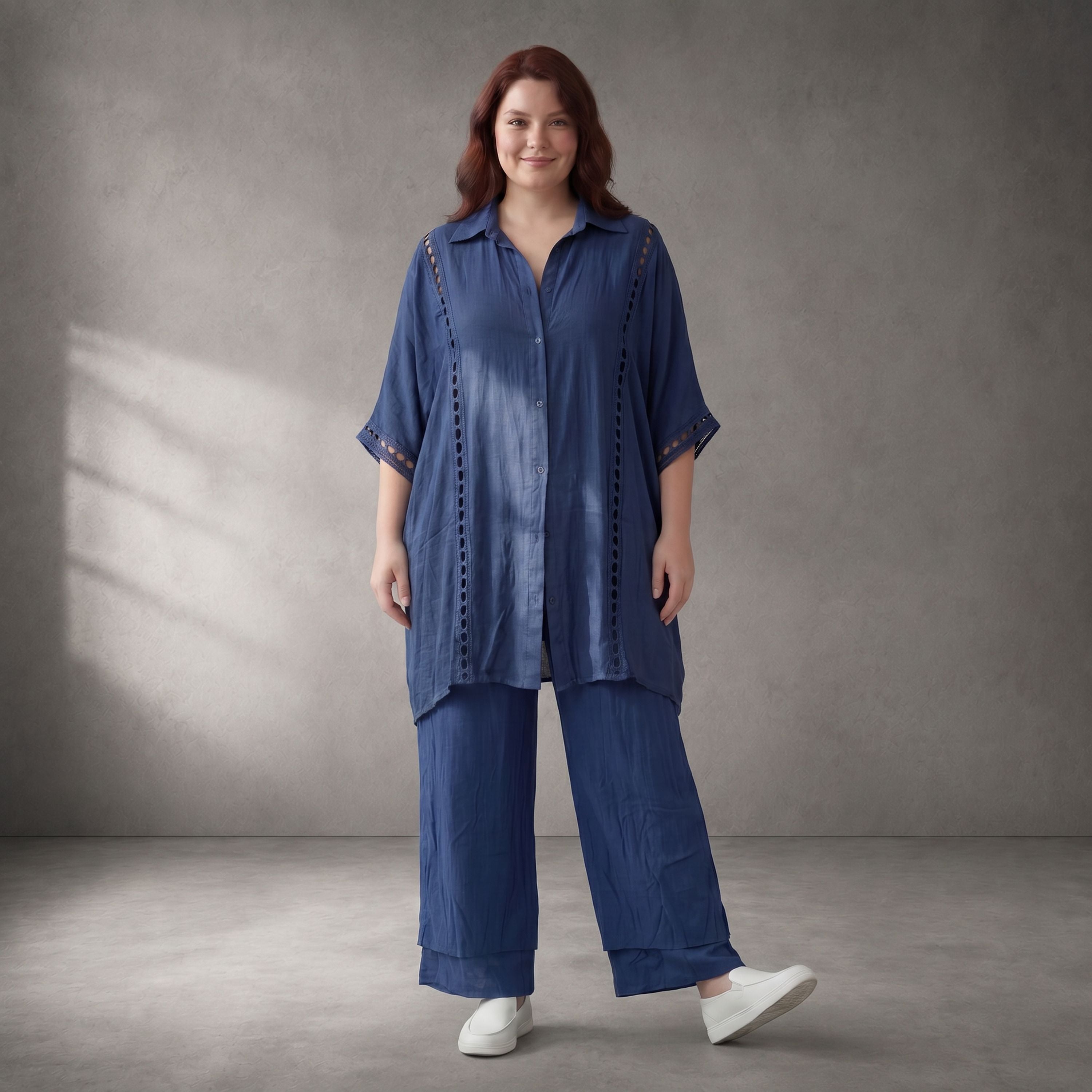 Funky Diva · Bluse · F939 · Dunkelblau