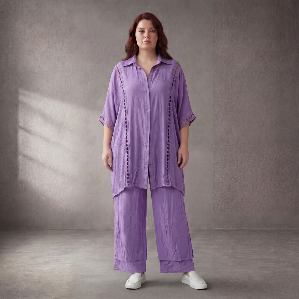 Funky Diva · Bluse · F939 · Flieder