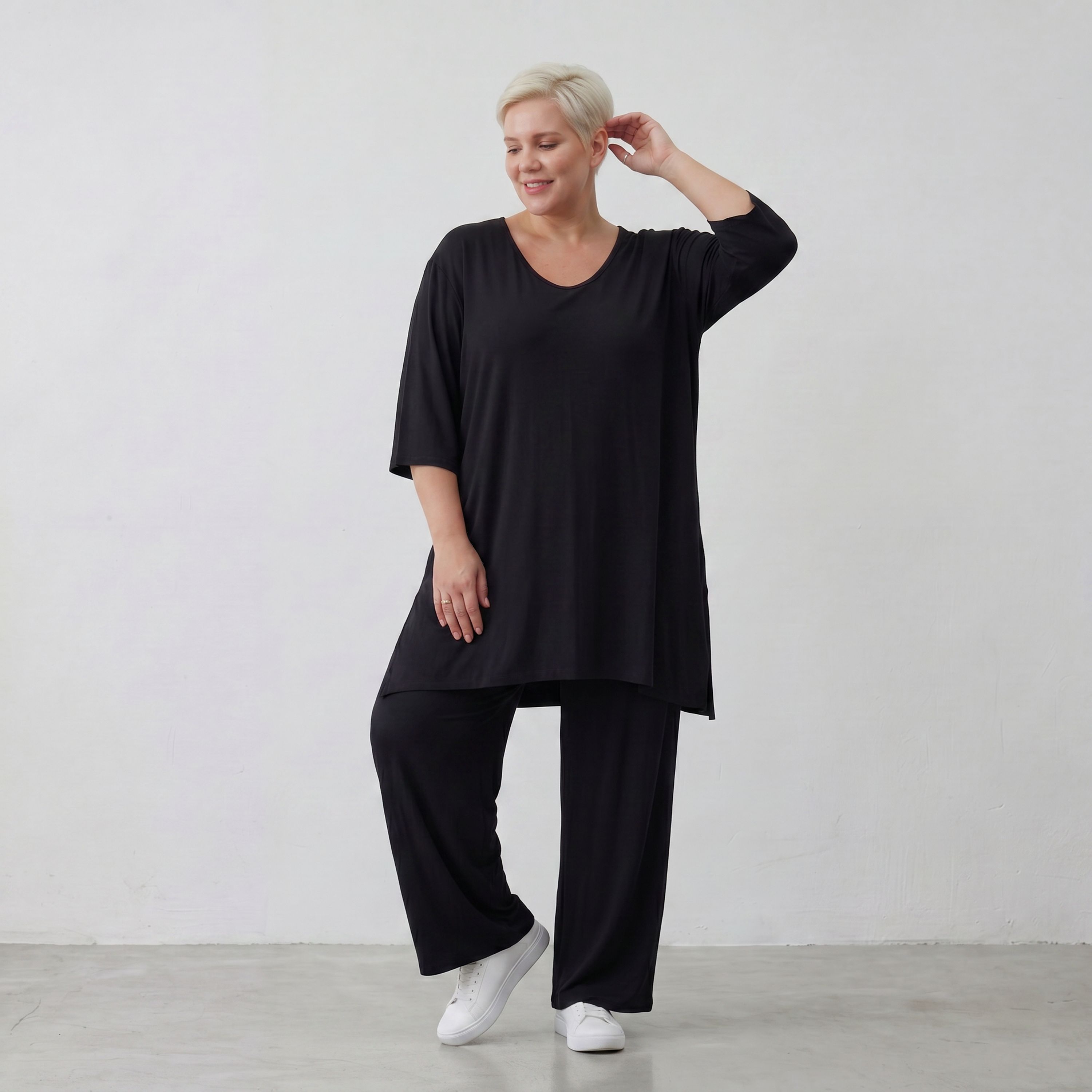 AKH Basics · Shirt · Skye · 1019 · Zwart