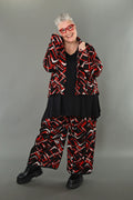 AKH Fashion · Jacke · Jacquelle · 6910 · Schwarz/Rot/Weiß