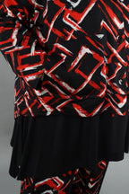 AKH Fashion · Jacke · Jacquelle · 6910 · Schwarz/Rot/Weiß